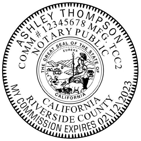 Round California Notary Seal Embosser | Simply Stamps