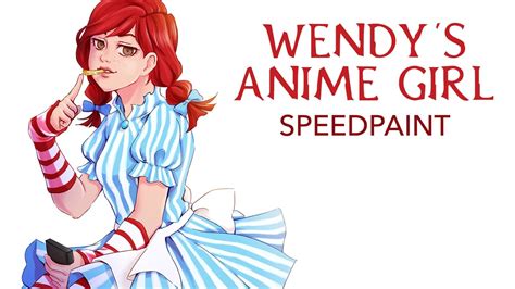 Wendy's Anime Girl Speedpaint - YouTube