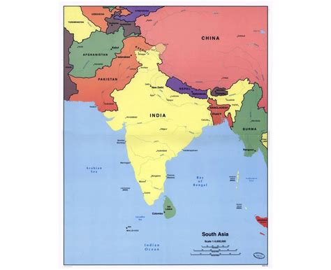 Maps of South Asia | Collection of maps of South Asia | Asia | Mapsland ...