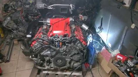 First start Audi 5,0 V10 TFSI swap to A5 :) - YouTube