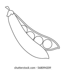 Pea Pod Outline Photos, Images & Pictures | Shutterstock