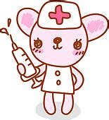 Clipart of holding, cat, nurse cap, nurse, character, syringe, animal u26942691 - Search Clip ...