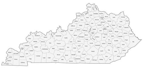 Kentucky Lakes and Rivers Map - GIS Geography