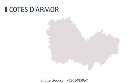 Cotes D Armor Map Highlighted France Stock Vector (Royalty Free) 2303435067 | Shutterstock