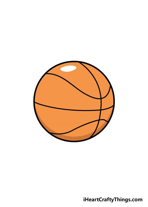 Basketball Drawing - How To Draw A Basketball Step By Step