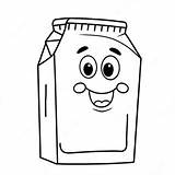 Cartoon Milk Carton With Face Coloring Page  Pagescom sketch template