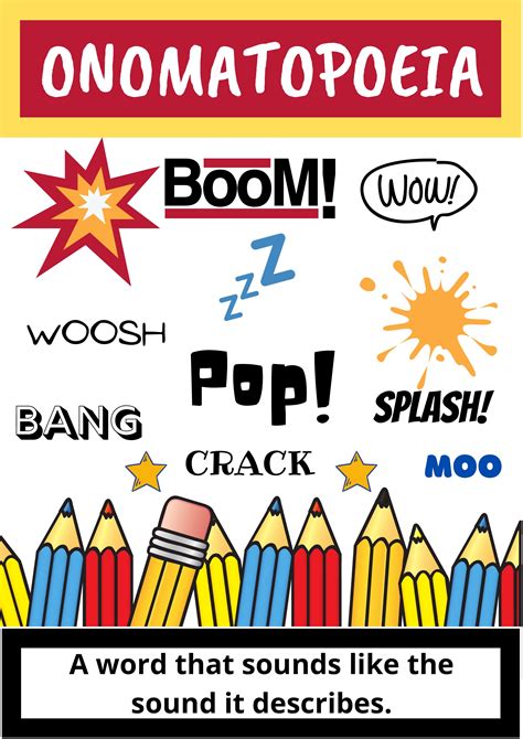 Onomatopoeia Poster • Teacha!