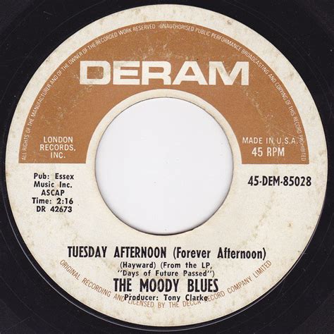 The Moody Blues - Tuesday Afternoon (Forever Afternoon) (Vinyl, 7", 45 RPM, Single, Mono) | Discogs