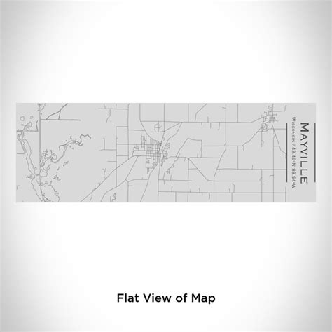 Mayville - Wisconsin Engraved Map Insulated Cup — JACE Maps