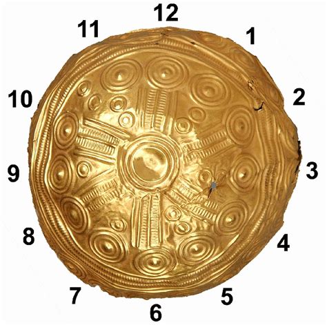 The golden calendar. The Sun, or rather Sun God, is in the centre and ...