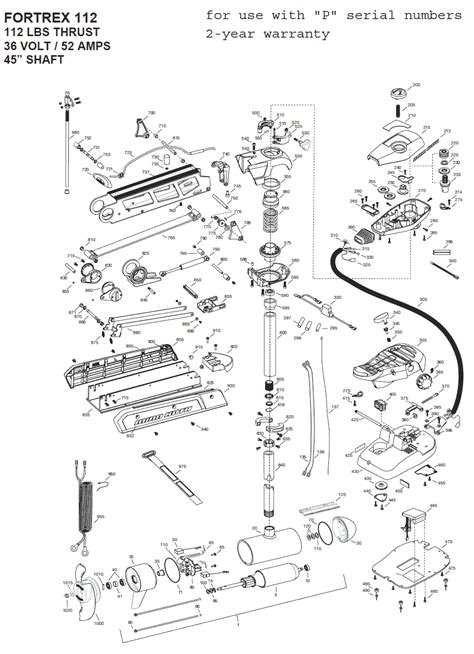 Minn Kota Ultrex 112 36 Volt Parts