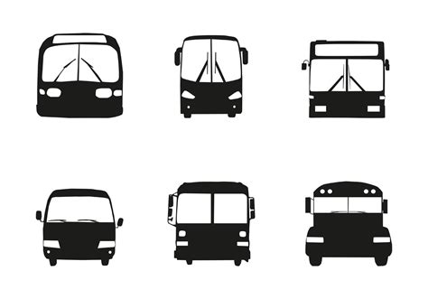 Bus Silhouette Vector Art, Icons, and Graphics for Free Download