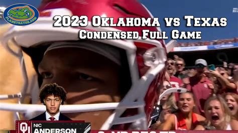 2023 Oklahoma vs Texas - Condensed Full Game - YouTube