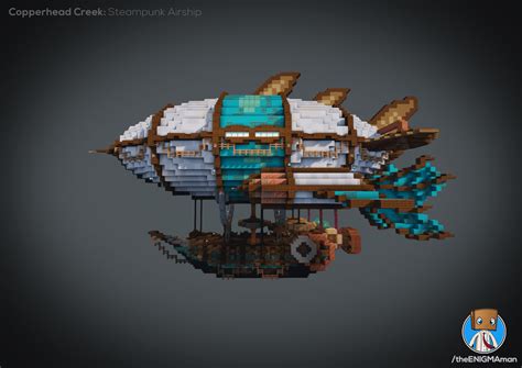 Steampunk Airship build : r/Minecraftbuilds