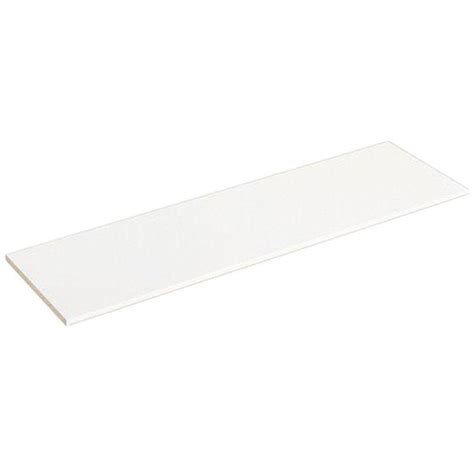 Melamine White Shelf Board (Common: 3/4 in. x 15-3/4 in. x 8 ft.; Actual: 0.75 in. x 15.75 in. x ...