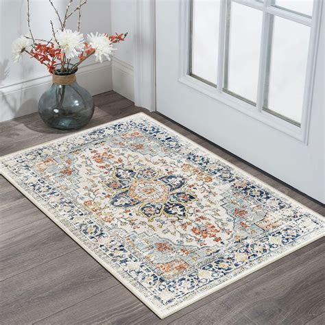 Buy Homcomoda Small Area Rug 2x3 Non Skid Washable Indoor Door Mat for ...