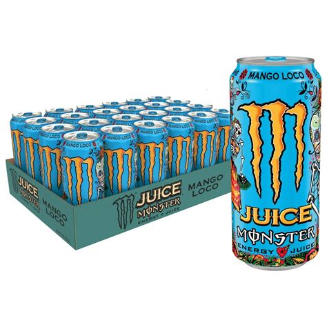 Monster Mango Loco Energy Juice, 16oz 24pk - Walmart.com - Walmart.com