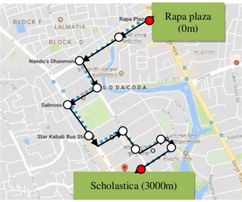 1. Study area of Dhanmondi (Source: Google Map) | Download Scientific ...