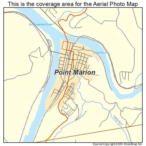 Aerial Photography Map of Point Marion, PA Pennsylvania