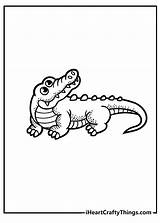 Cute Alligator Coloring Pages sketch template