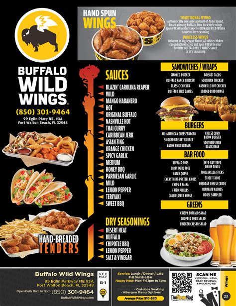 Buffalo Wild Wings Menu Prices Sauce List (2023), 48% OFF