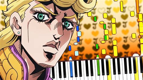 Jojo MEME Song - (OST JoJo's Bizarre Adventure - Giorno's Theme Soundtrack) - Piano IMPOSSIBLE ...