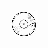 Tocadiscos  Vector Gratis sketch template