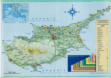 North Cyprus Map - Turkey