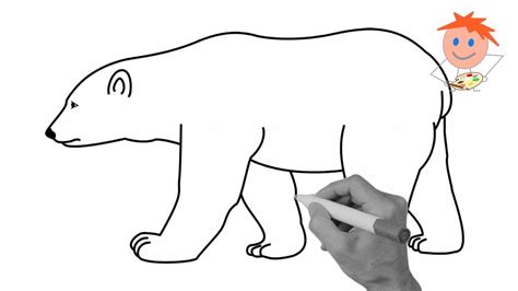 Polar Bear Drawing Easy | Free download on ClipArtMag