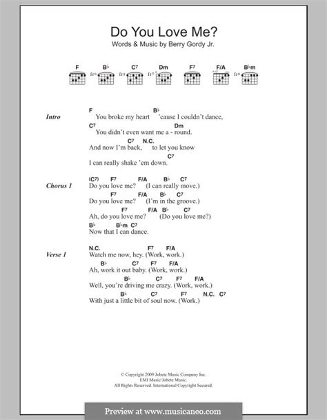 Do You Love Me (The Contours) by B. Gordy - sheet music on MusicaNeo