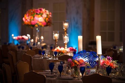 Cobalt blue wedding reception | Orange wedding decorations, Blue wedding receptions, Beautiful ...