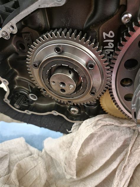 Bolt Broken on Starter Idler Gear | Triumph Rat Motorcycle Forums