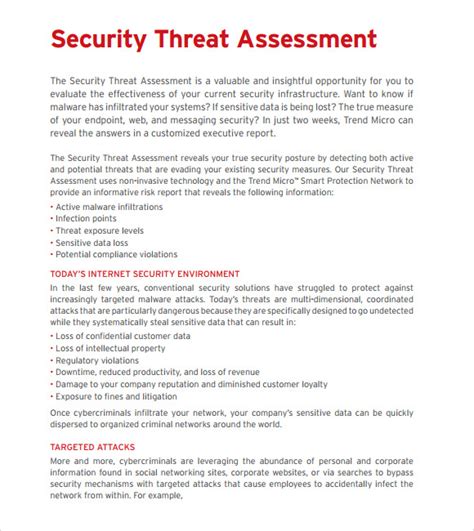 FREE 10+ Sample Threat Assessments in PDF | M Word