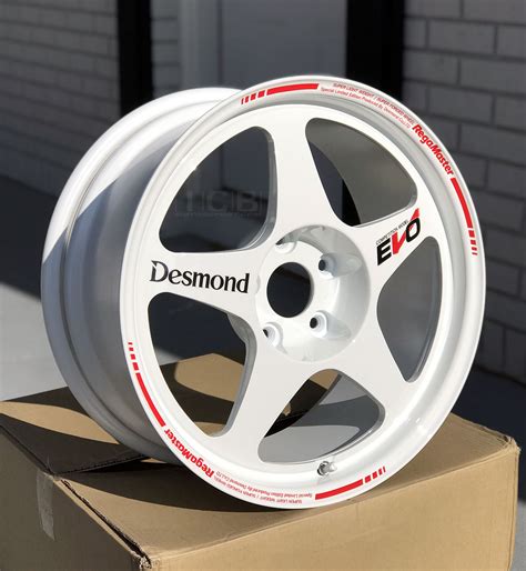 Desmond Regamaster EVO II 17X8 +38 17X9.5 +45 Offset 5X114.3 S2000 AP1/AP2 Gloss White Satin ...