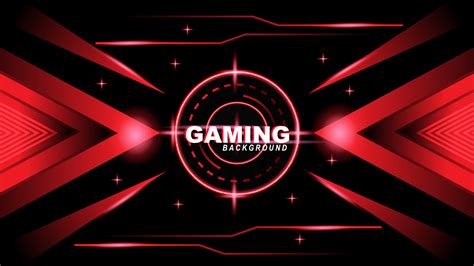 Abstract Red Futuristic Gaming Background, for banner or Offline stream ...