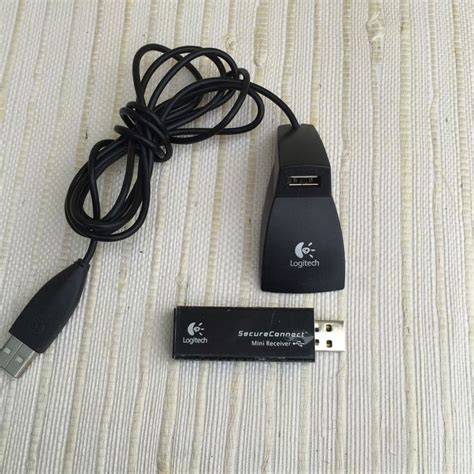 LOGITECH WIRELESS KEYBOARD MOUSE USB RECEIVER SECURE CONNECT~C-UAL52 ...