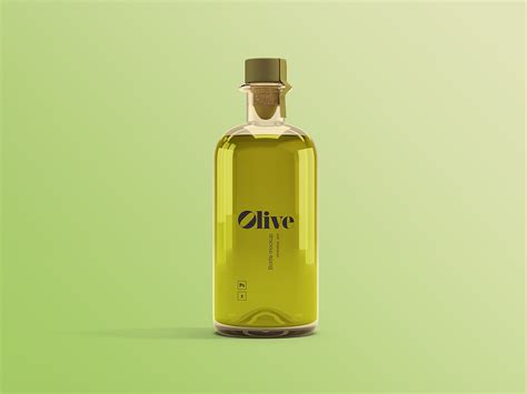 Olive Oil Bottle Mockup