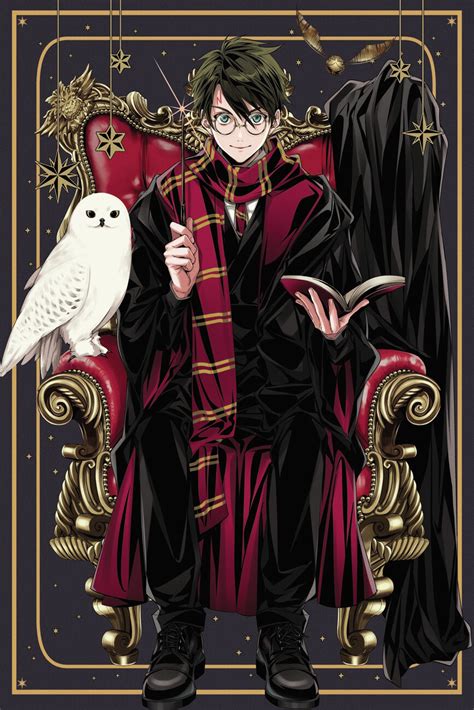 Wall Art Print Harry Potter - Anime style | Gifts & Merchandise | UKposters