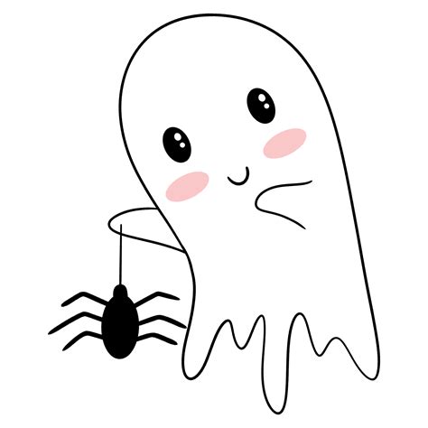 Free Cute ghost halloween character 11995274 PNG with Transparent ...