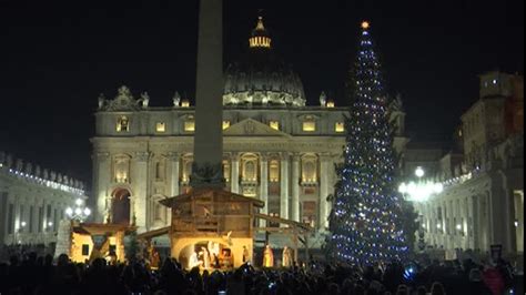 Vatican Christmas Tree Lights Up St. Peter's Square - NBC News