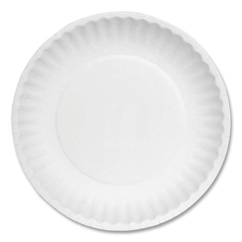 White Paper Plates, 6″ dia, 100/Pack, 10 Packs/Carton – Office Supply ...