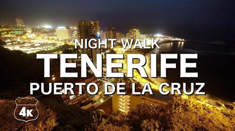 Puerto de la Cruz. Nightlife of Tenerife 4k UHD video fotage - YouTube