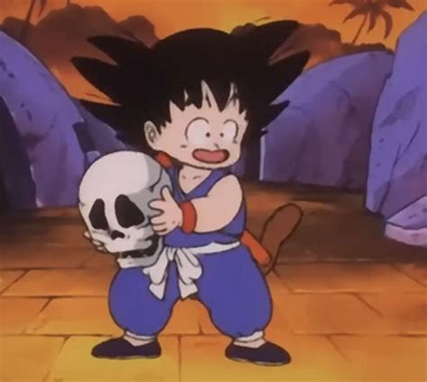 Kid goku skull