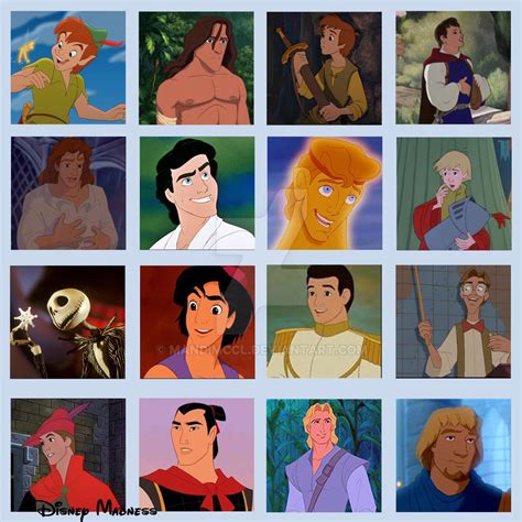 Disney Male Leads by Mandimccl on DeviantArt