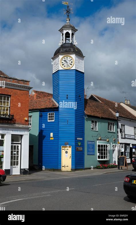 the clock tower, coggeshall, essex, england Stock Photo - Alamy