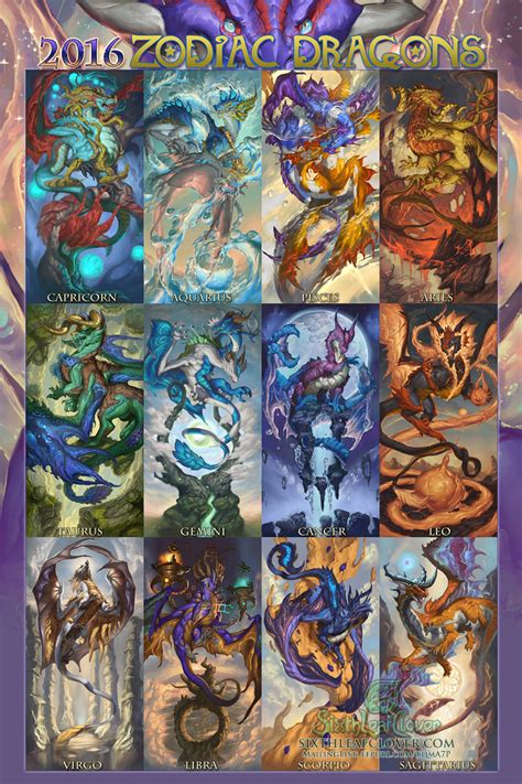 2016 Zodiac Dragons by The-SixthLeafClover on DeviantArt