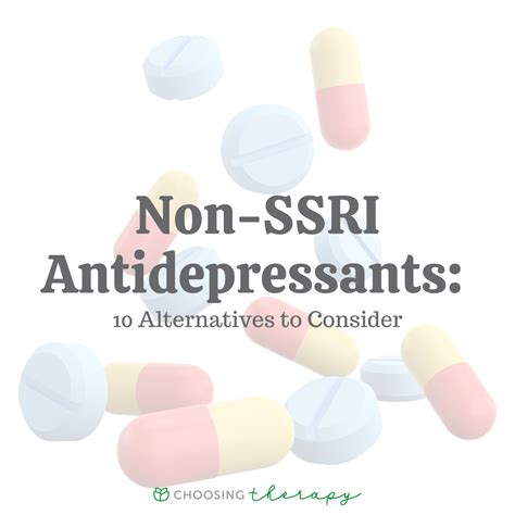 Alternatives to SSRI Antidepressants?