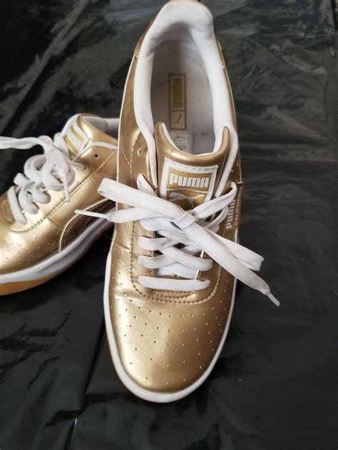 Puma Gold Tennis Shoes size 5.5 on Mercari | Puma fashion sneakers, Puma tennis shoes, Tennis shoes