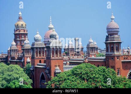 Chennai High Court building Madras Chennai Tamil Nadu India Stock Photo ...