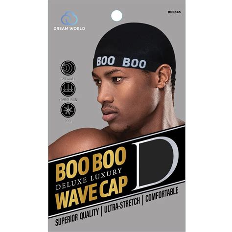 Dream World Men BOO BOO WAVE CAP Black 12pc.pack | Tropical Engros